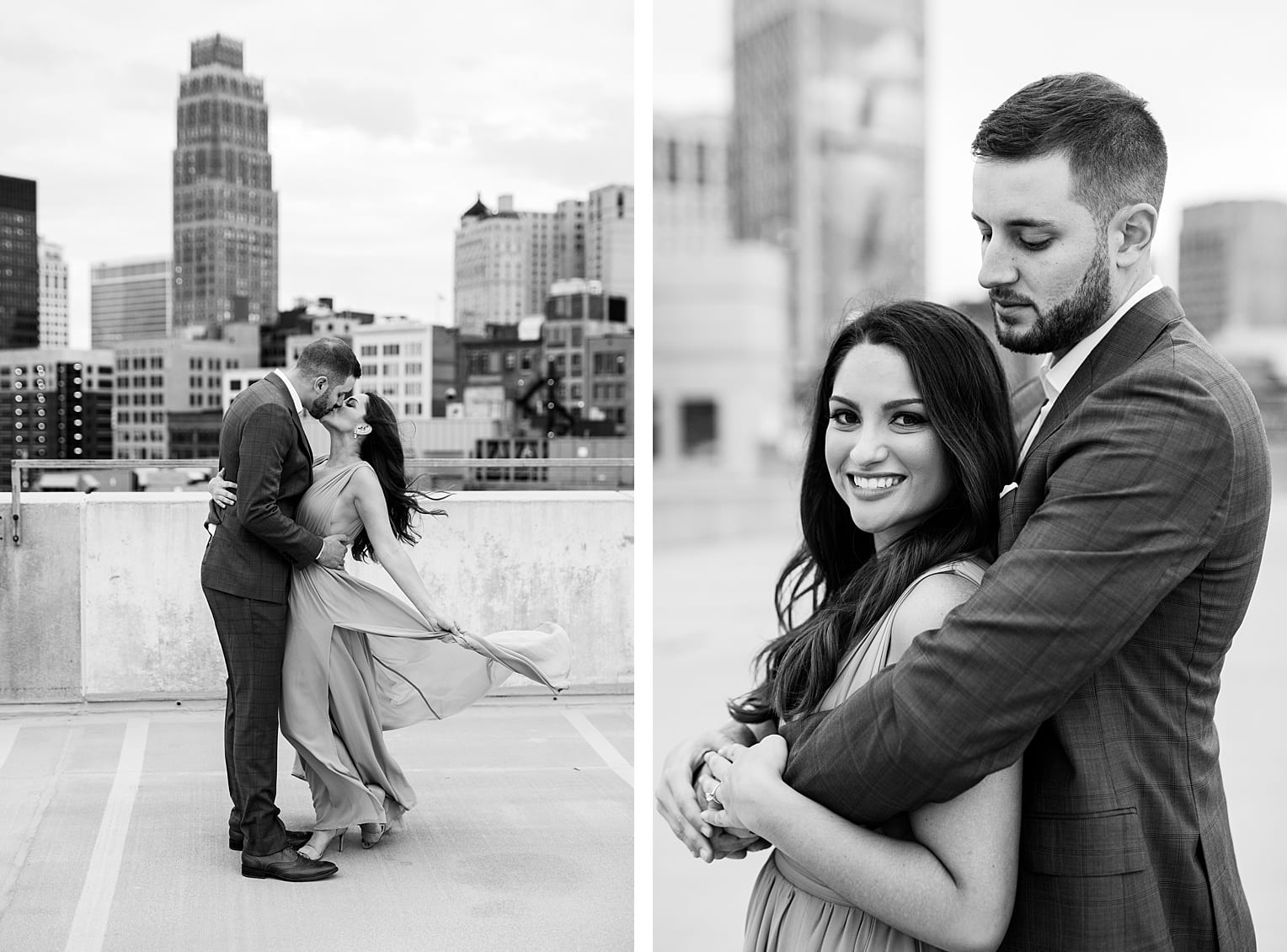 Alexa & Scott | Downtown Detroit Engagement Session | Niki Marie ...